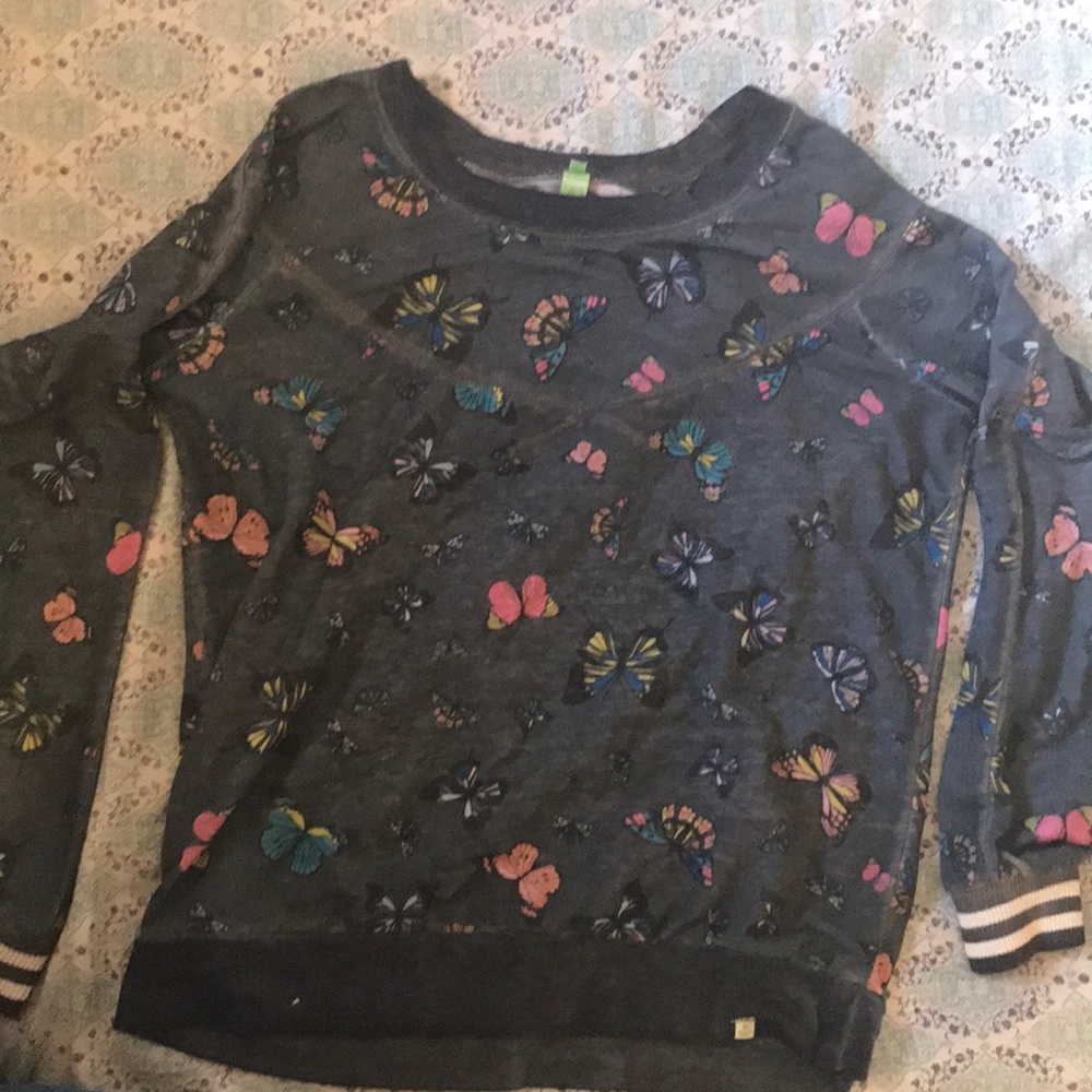 Honeydew Butterfly Dreams Lightweight Sweatshirt